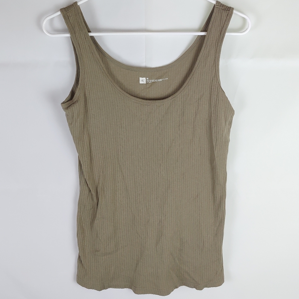 Gap Ribbed Tank Top Womens M Casual Gorpcore Loungewear Sleepwear Workout Basic